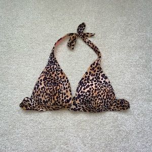 Victoria Secret Leopard Push Up Bikini Top | L